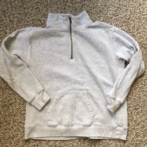 Used light grey quarter zip sweatshirt